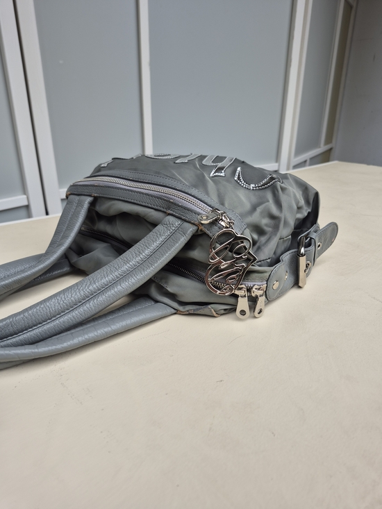 Chloe 2000s Rare Gray Logo-Embellished Women’s Satchel - Picture 11 of 15